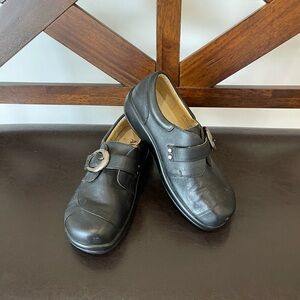 Alegria Shoes Women's 7 Black Khloe Leather Nappa grunge goth nursing comfort
